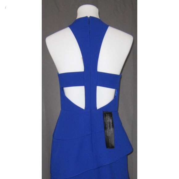 NWT BCBGMAXAZRIA Chesney Cutout Ruffled Dress - Picture 3 of 3